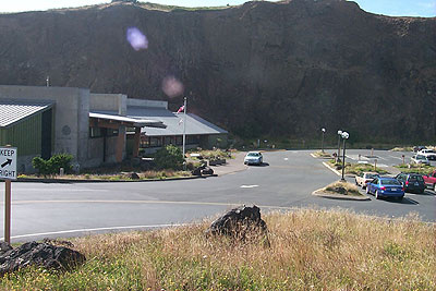 yaquina head center quarry rock visitor newport remains looming horizon beneath leftover visitors walls