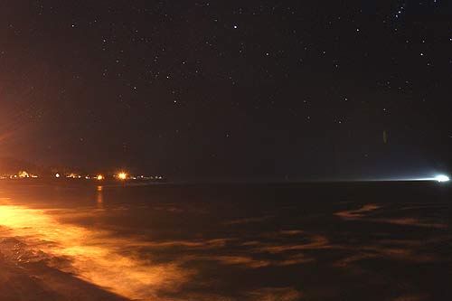Photo: stars and tides at Depoe Bay