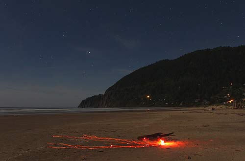 Manzanita - be cautious with beach fires