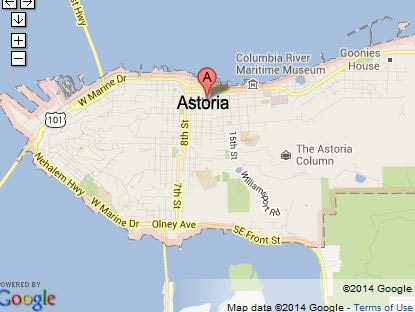 Map of Astoria
