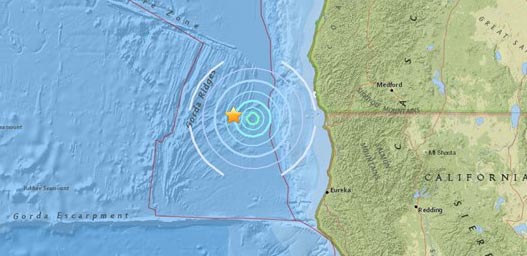 Small Quake Shakes Just Off Oregon Coast, California Coast