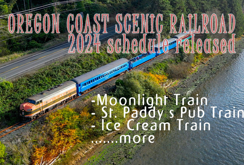 Oregon Coast Scenic Railroad Additions for 2024: Rides for Halloween, Easter, St. Paddy's, Ice Cream