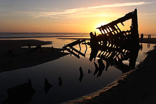 Summer solstice is coming to the wreck of the Peter Iredale