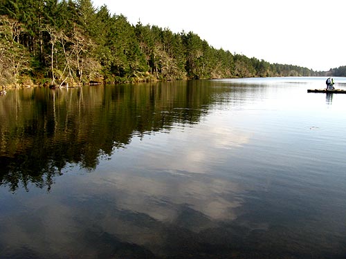 Coffenbury Lake, where some of the mushroom hikes happen