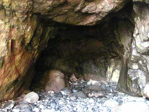 Interior of Cave at Bob Creek, near Yachats and Florence