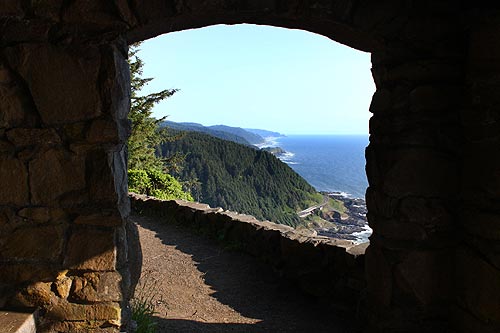 Vibrant Views Abound from Top of Cape Perpetua, Near Yachats, Oregon