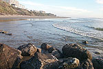 Nye Beach Pier - the rocky structure in photos, pictures