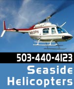 Ride above Seaside, Oregon and Cannon Beach in a helicopter