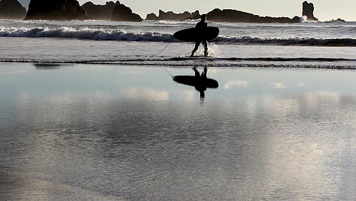 Surfing at Indian Beach