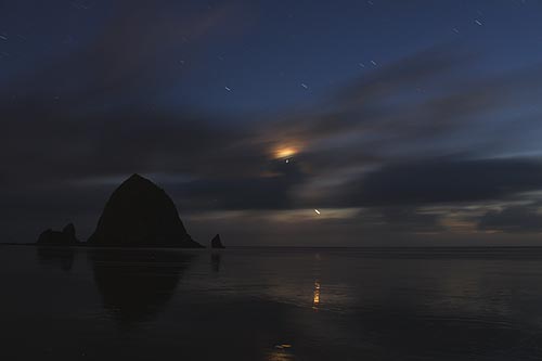 high tides and a supermoon on the Oregon coast