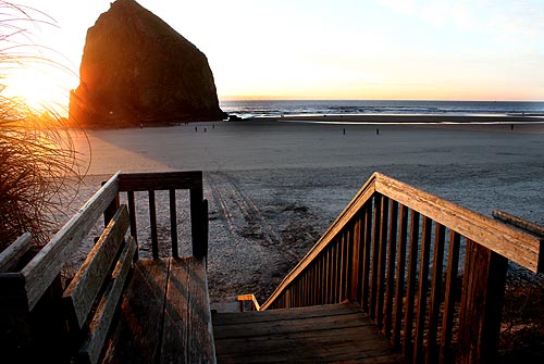Ways to Hide from the Masses at Cannon Beach, N. Oregon Coast 