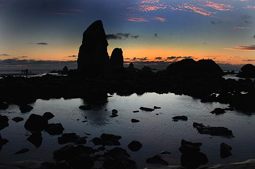 Haystack Rock in Cannon Beach