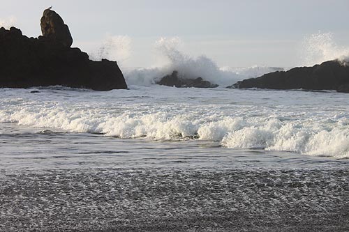 Oregon, Coast Range and Beaches: Snow Melt, Flood Watch, Big Waves 