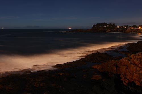 Depoe Bay looks like something from an alternate universe at night)