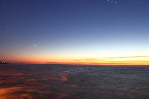 Photo: Depoe Bay just after sunset