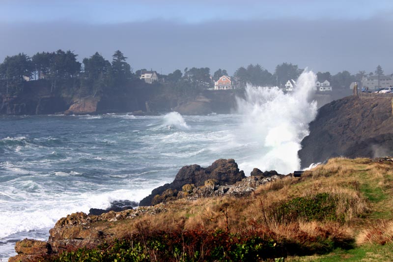 Rough 'n Wild Nature Just Steps Away from Depoe Bay's Downtown, Central Oregon Coast 