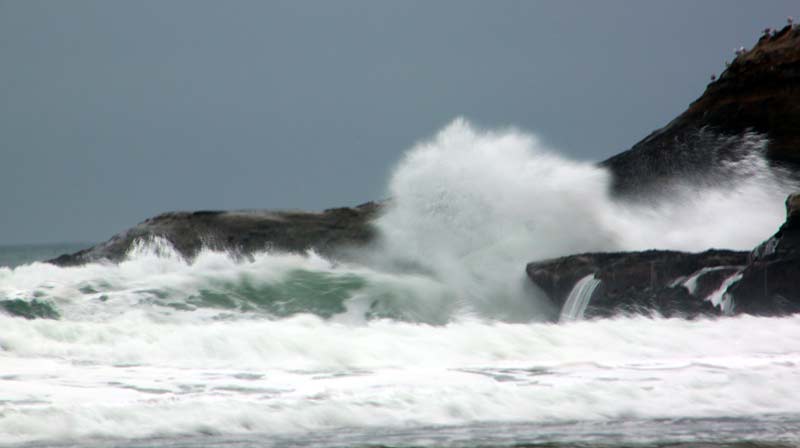 Still Some Big Wave Action Along Oregon Coast But Gone by Weekend 
