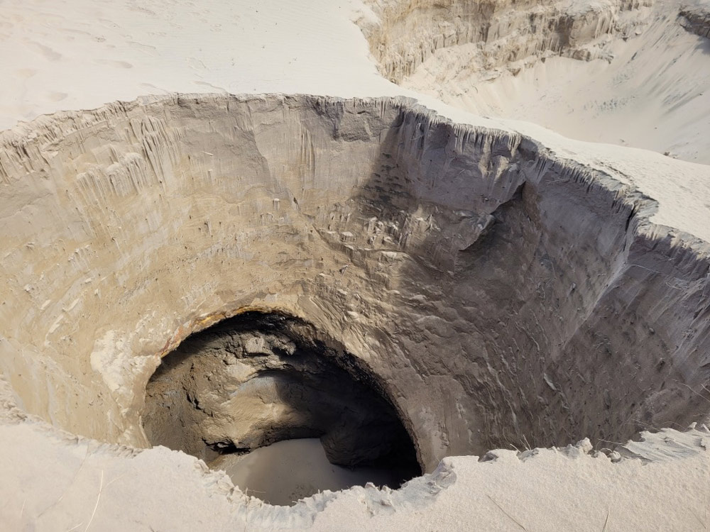 2nd Sinkhole on Top of Cape Kiwanda Spells Bigger Dangers, Says Oregon Coast Geologist