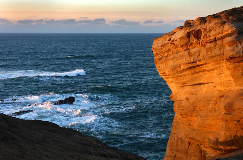 Deeper Inside Cape Kiwanda: Ancient Details, Fallen Arches on N. Oregon Coast