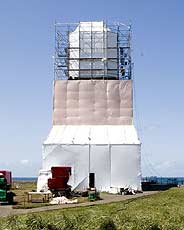 Yaquina Head Lighthouse in renovation