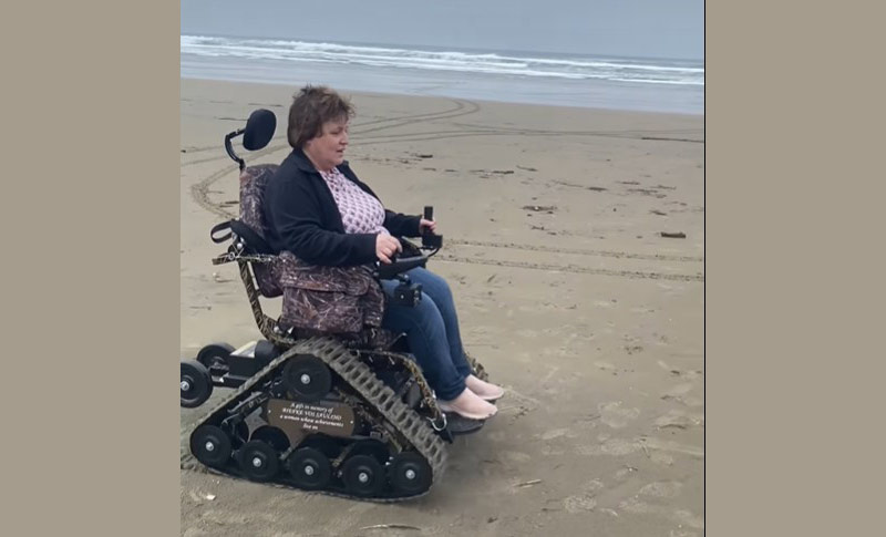 N. Oregon Coast's Manzanita Gets New All-Terrain Beach Wheelchair