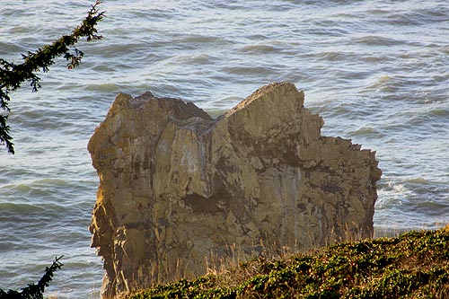 Near Manzanita: weird finds like Cube Rock