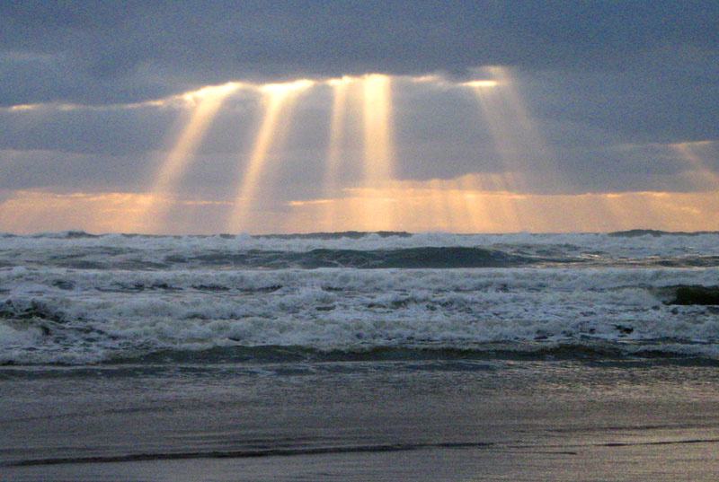 Encounters with the Science of Sunsets, Spring and Foam on Oregon Coast