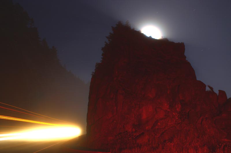 Halloween Full Moon is an Astronomical Event: Above Oregon, Washington Coast 
