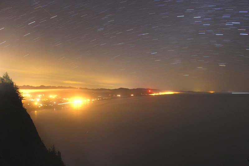 Meteor Showers and Bright Planets for Washington / Oregon Coast