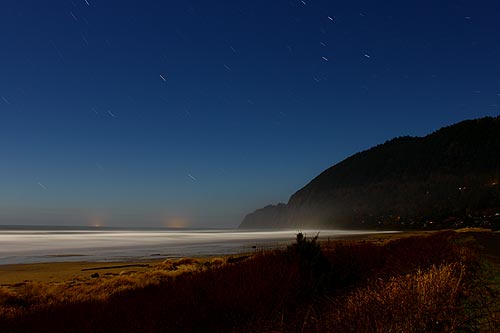 moonlight and stars above Manzanita