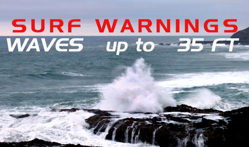 New Surf Warnings for Oregon Coast; What's Closed Down, Video
