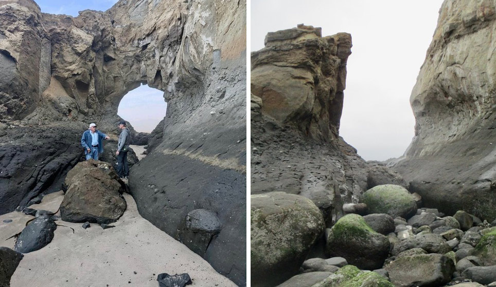 Semi-Famous Newport Landmark Tumbles, Leaving Sadness and Oregon Coast Puzzle 