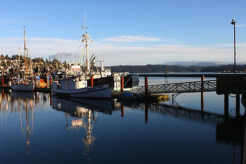 On the commercial fishing docks of Newport