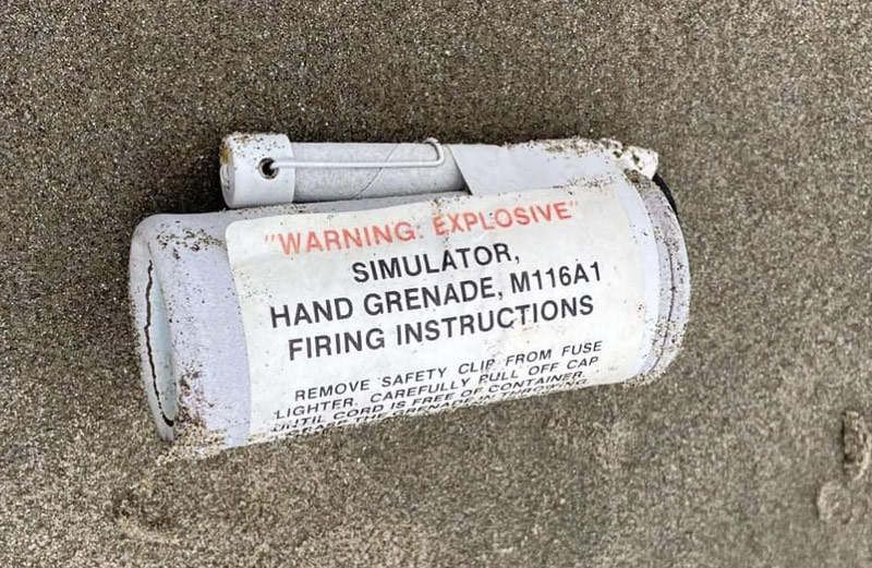 Explosives Wash Up on Central Oregon Coast Beaches Around Newport 