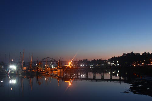 Central Oregon Coast's Newport Lights Up with Holidays - and with Whales