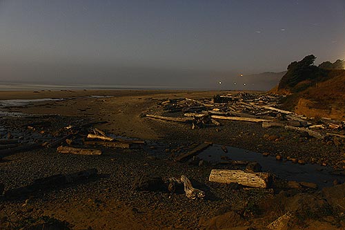 Beverly Beach State Park, Newport - at night