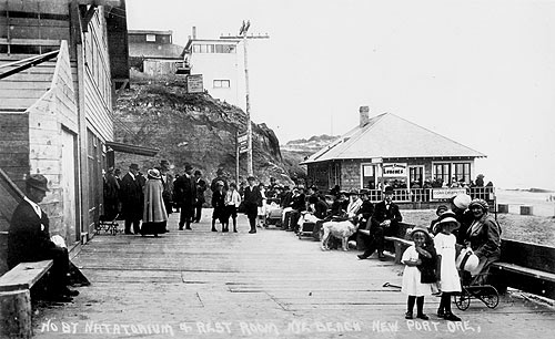 Historical photo of Nye Beach, Newport