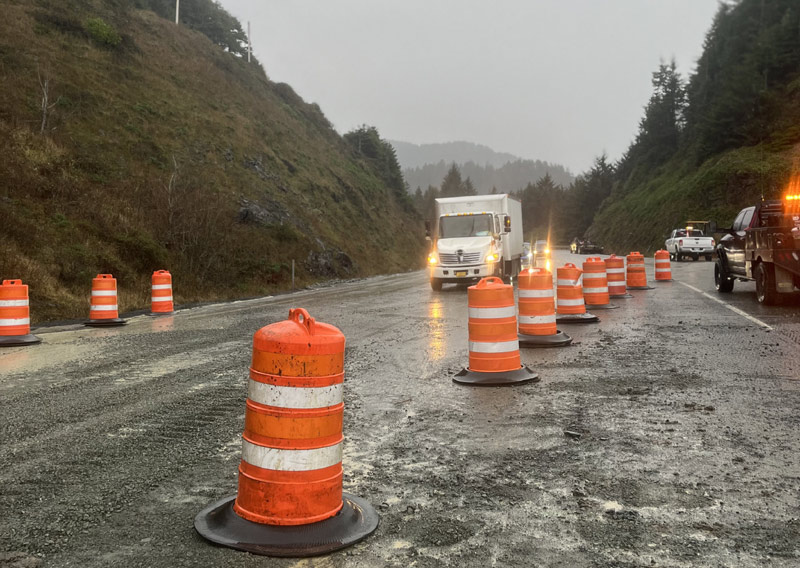 South Oregon Coast Highway Segment Near Port Orford Reopens with Temporary Lane 