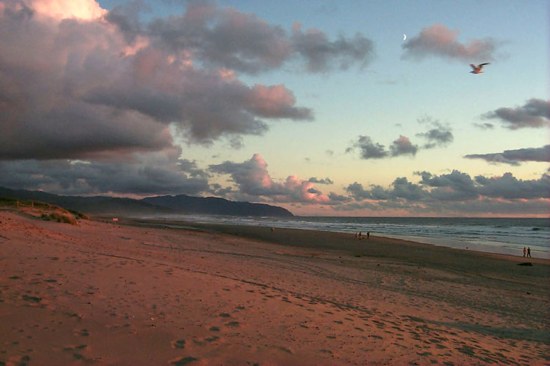 Red Sands of Bob Straub State Park at Sunset