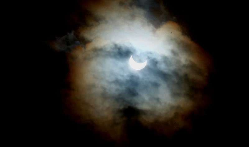 Two Space Stations and Supermoon Eclipse Above Oregon, Washington, Coastlines 