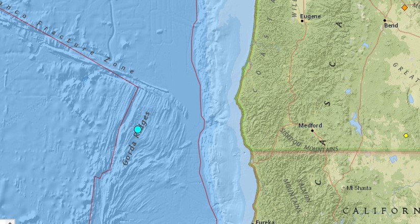 Small Quakes This Week Off Oregon Coast; Prineville and Bend Volcanic Activity