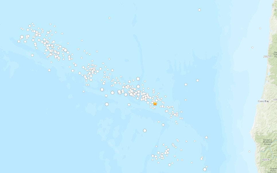 Minor Undersea Quake Off South Oregon Coast, 4.0 Magnitude, No Tsunami Threat