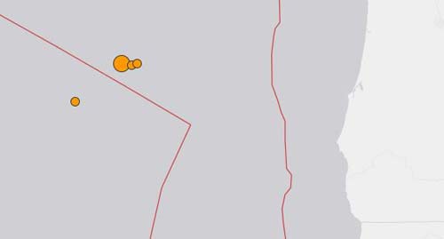 Underwater Quake and Aftershocks Off Southern Oregon Coast, Felt As Far As Portland