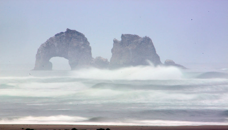 Southern Oregon Coast High Surf Advisory, Raucous Waves Elsewhere