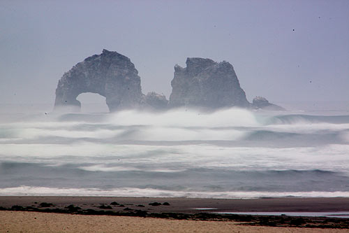 Stormy Rockaway Beach