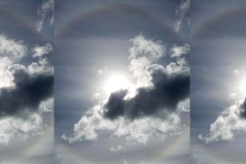 Colorful Sun Halos Spotted Above N. Oregon Coast 