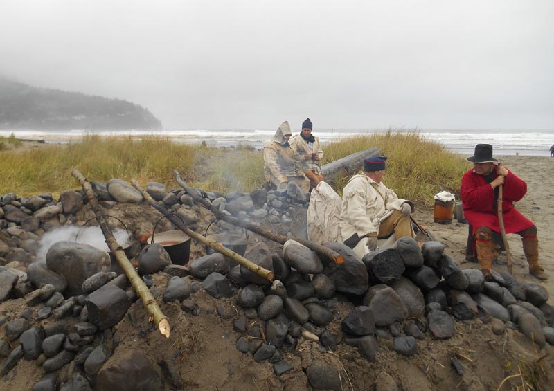 Lewis & Clark Return to North Oregon Coast, Live on the Beach