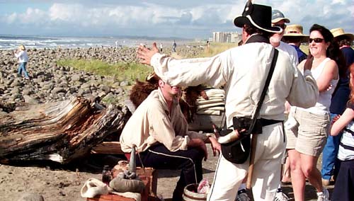 Lewis and Clark Return to N. Oregon Coast in Living History Reenactment 