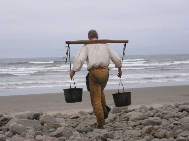 Seaside's Salt Makers Allows Time Travel Back to 1806 on N. Oregon Coast 