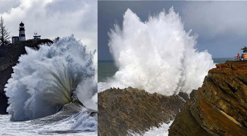 Still Some Big Wave Action Along Oregon Coast But Gone by Weekend 